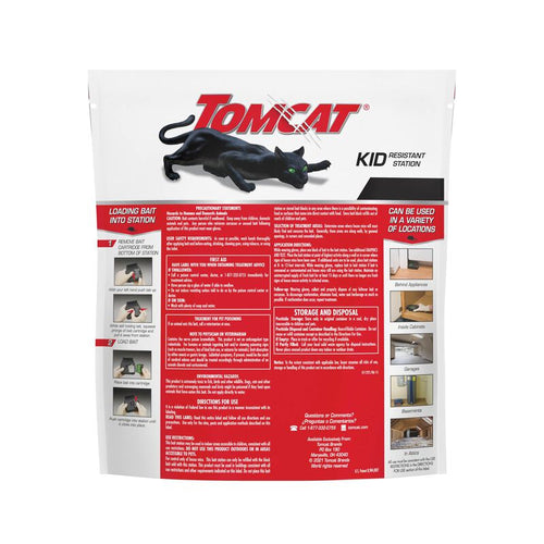 Tomcat® Mouse Killer Child Resistant, Refillable Station (8 Refills)