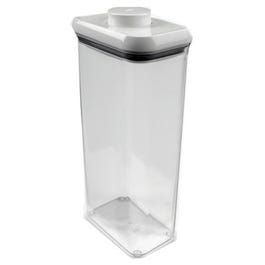Food Storage Container, Tall, Clear, 3.4-Qts.