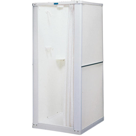 Mustee Durastall 32-5/8 In. W x 74-3/4 In. H x 32-5/8 In. D White Thermoplastic Shower Stall