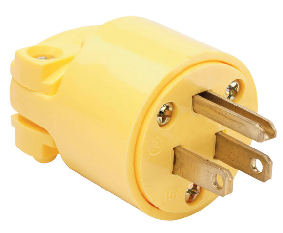 Pass & Seymour Medium-Duty Plug, Yellow (Yellow, Medium)