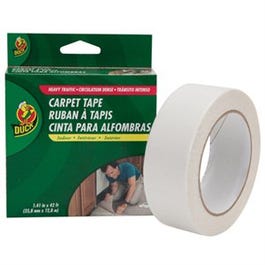 Cloth Carpet Tape, Indoor, 1.41-In. x 42-Ft.