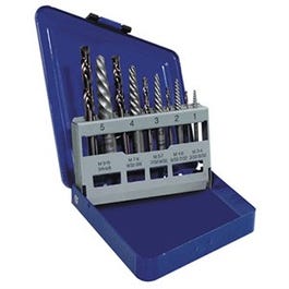Spiral Screw Extractor & Drill Bit Set, 10-Pc.
