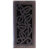 Vine Floor Register, Oil Rubbed Bronze, 4 x 12-In.