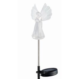 Solar Stake Light, Angel Topper, Color-Changing LED
