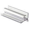 Shower Door Bottom Guide, Clear Vinyl, 3-In.