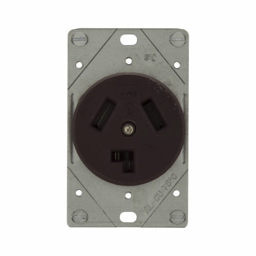 Eaton Cooper Wiring Power Device Receptacle 30A, 125/250V Brown (125/250V, Brown)
