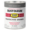 Rust-Oleum® Protective Enamel Brush-On Paint Gloss Smoke Gray (32 Oz, Gloss Smoke Gray)