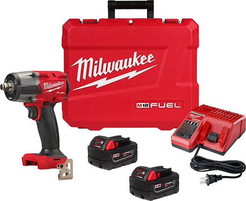 Milwaukee M18 FUEL™ 1/2  Mid-Torque Impact Wrench w/ Friction Ring Kit