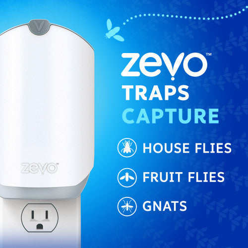 Zevo Flying Insect Trap Fly Trap (1 Plug-In Base + 1 Cartridge) (1 Kit)