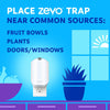 Zevo Flying Insect Trap Refill Cartridges, Fly Trap, Fruit Fly Trap (4 Pack)