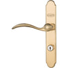 Larson QuickFit Brass Die-Cast Metal Locking Storm Door Curved Leverset