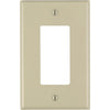 Leviton Decora 1-Gang Thermoplastic Nylon Mid-Way Rocker Wall Plate, Ivory