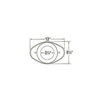 Delta Faucet RP29827 Shower Cover Plate, Chrome Finish