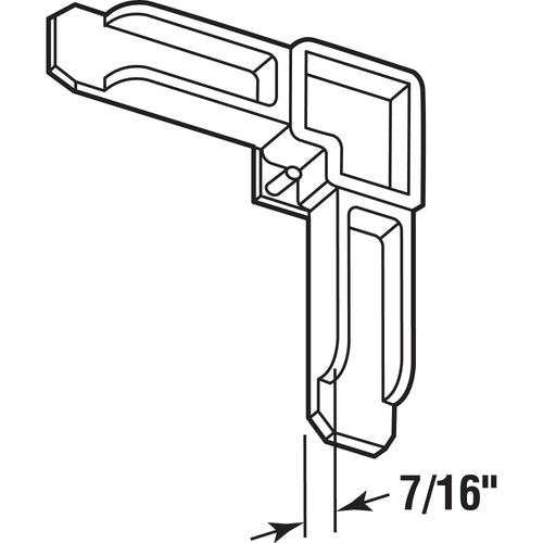 Prime-Line Gray Plastic Screen Frame Corner