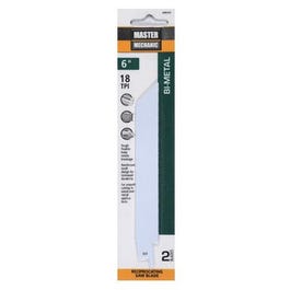 Reciprocating Saw Blades, 2-Pk, 6-Inch, 18-TPI, High-Speed Steel Metal-Cutting
