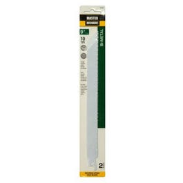 Reciprocating Saw Blades, 2-Pk, 9-Inch, 10-TPI, Bi-Metal/Cobalt