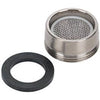 Replacement Brass Aerator Assembly, Brushed Nickel, Male Thread