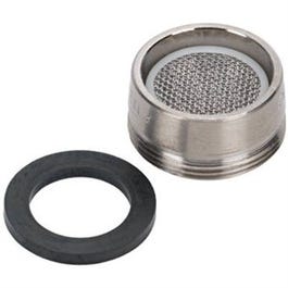 Replacement Brass Aerator Assembly, Brushed Nickel, Male Thread