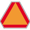Safety Emblem, Slow Moving Vehicle, High-Visibility Aluminum, 16 x 14-In.