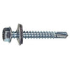 Sheet Metal Self-Drilling Screws With Washer, Hex Head, Zinc, 12-14 x 1.5-In., 1-Lb.