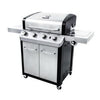 Signature Series LP Gas Grill, 4-Burners + Side Burner, 43,000 BTUs