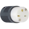 Straight Blade Connector, 2-Pole, 3-Wire Grounding, Black & White, NEMA 6-15R, 15-Amp, 250-Volt