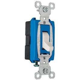 Toggle Switch, SP, Grounding, Almond, 120/277-Volt, 15-Amp