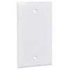 Weatherproof Rectangular Blank Cover, Single Gang, White