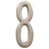 Hillman Distinctions Adhesive House Number 8 Nickel