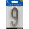 Hillman Distinctions Adhesive House Number 9 Nickel