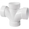 Genova Products PVC DWV Fittings Double Sanitary Tee
