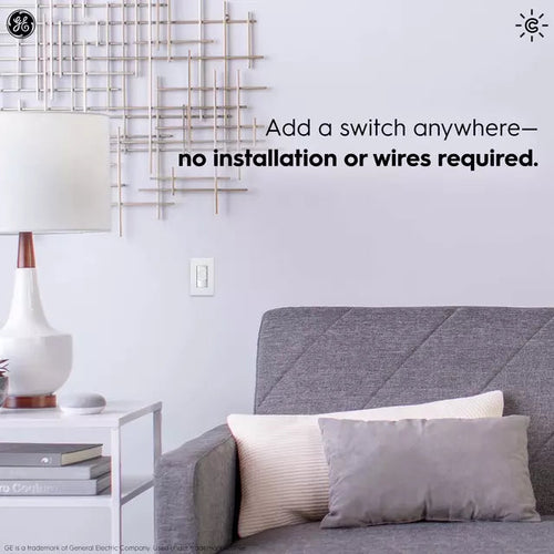 GE Cync Smart Wire-Free Dimmer Light Switch Smart WiFi Light Switch