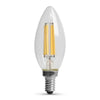 Feit Electric 75W Replacement Clear B10 Dimmable Soft White Decorative LED