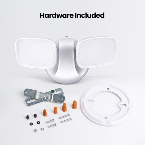 Feit Electric 28W Daylight (5000K) Dusk to Dawn Photocell Sensor Outdoor Integrated LED Security Dual Head Flood Area Light