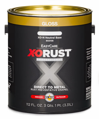 EasyCare X-O Rust Premium Anti-Rust Enamel, Gloss Neutral Base, Oil-Base, 1 Gallon