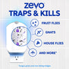 Zevo Flying Insect Trap Refill Cartridges, Fly Trap, Fruit Fly Trap