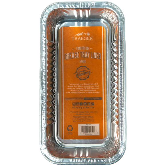 Traeger Grease Pan Liner - 5 Pack - Timberline 850 & 1300