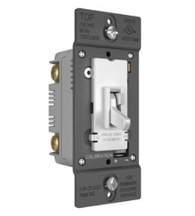 Legrand Pass & Seymour TradeMaster® LED/CFL/Incandescent Single Pole/3-Way Toggle Slide Dimmer, Preset, Ivory