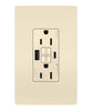 Legrand Pass & Seymour radiant® GFCI USB Outlet with SafeLock® Protection, Type A/C, 15A, Tamper-Resistant,