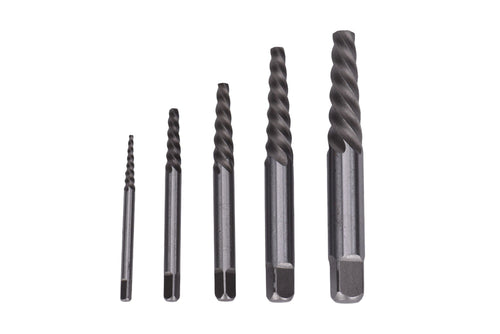Century Drill And Tool 5 Piece Spiral Screw Extractor Set