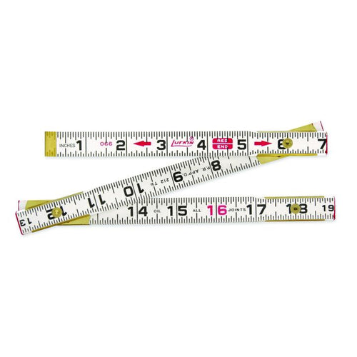Crescent Lufkin 5/8 x 6' Red End® Flat Reading Wood Rule