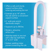 Carex White Bathtub Rail