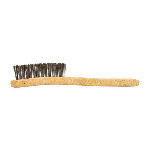 Forney Industries Scratch Brush, V-Groove, Stainless, 3 x 19 Rows