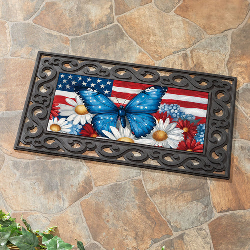 Patriotic Butterfly Sassafras Switch Mat
