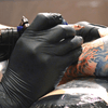 AMMEX Professional Black Nitrile PF Exam SM Gloves