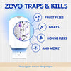 ZEVO Flying Insect Trap, Fly Trap (1 Plug-In Base + 1 Cartridge) 3 in 1