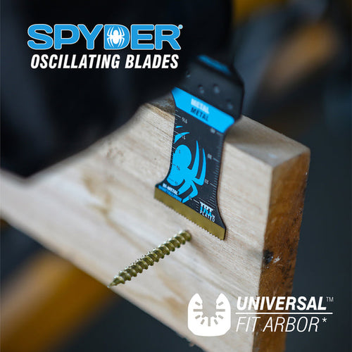 Spyder 1.35 x 2 Bi-Metal Wood And Nail Cutting Oscillating Tool Blade