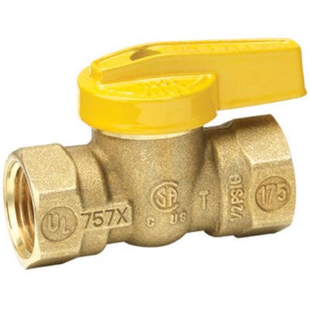 Homewerks Brass FIP Gas Ball Valve 3/4