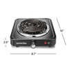Proctor Silex 1200 Watt Cooktop (black) Single Burner