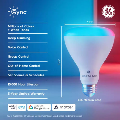 GE Cync BR30 Direct Connect LED Light Bulb